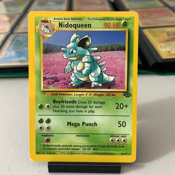 Pokemon | Games | Nidoqueen 999 2364 Pokemon Card Base Set Rare 23 |  Poshmark